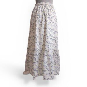 ANNA SUI for UNIQLO Printed Midi Flare Skirt XS